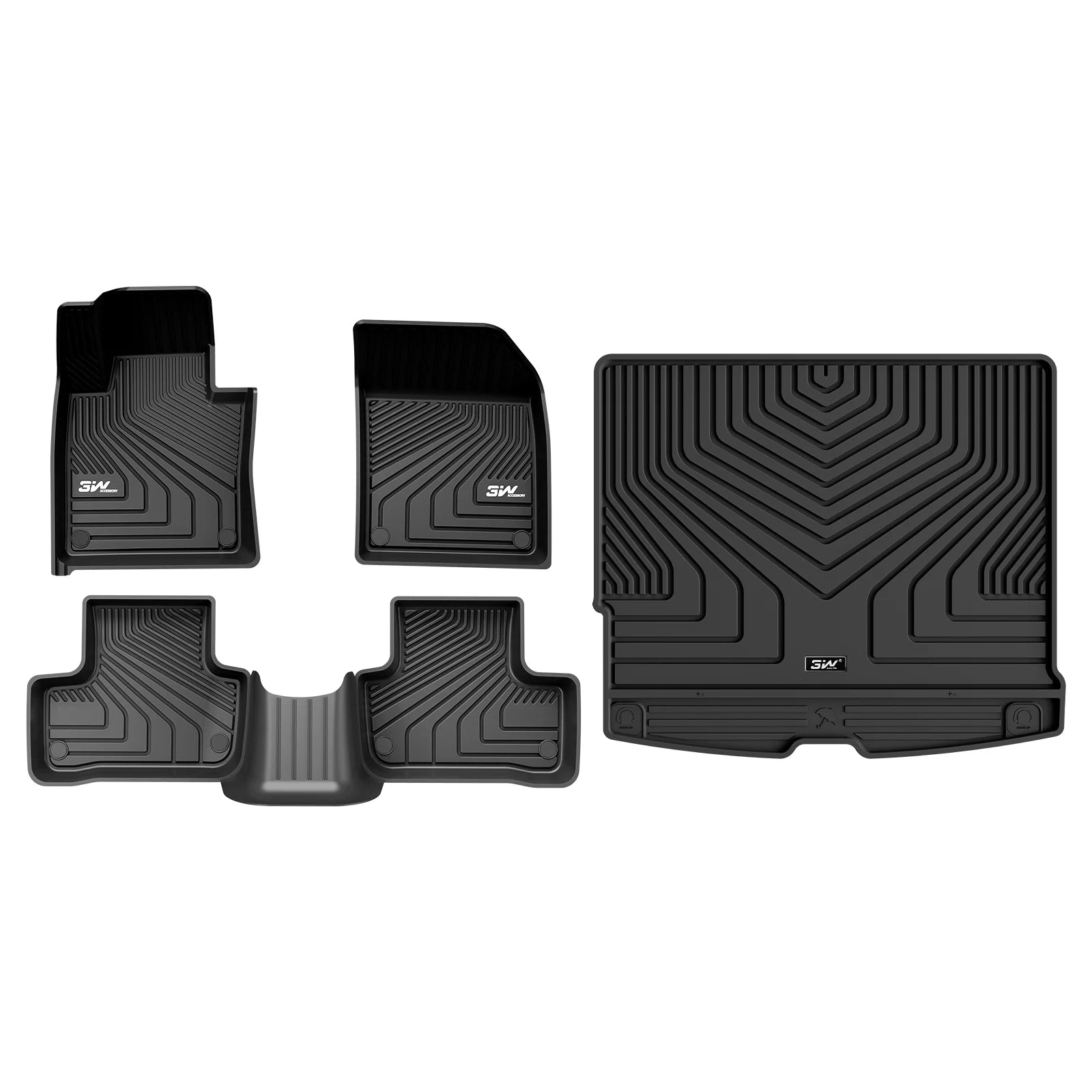 3W All Weather Car Mats For Volvo XC60 2018-2026 LHD